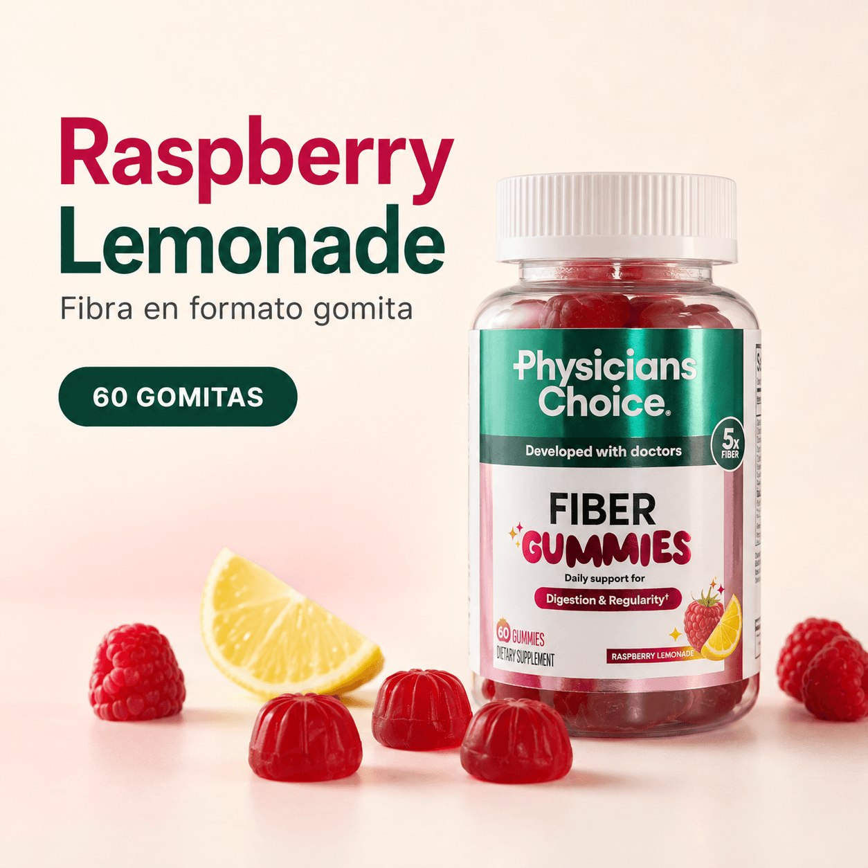 Fiber Gummies · Fibra prebiótica en gomitas
