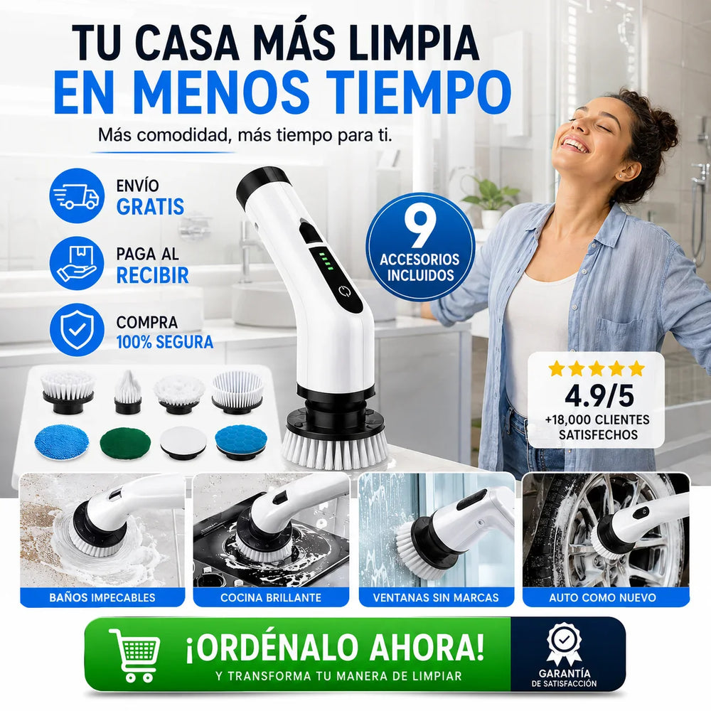 Cepillo limpiador 9 en 1