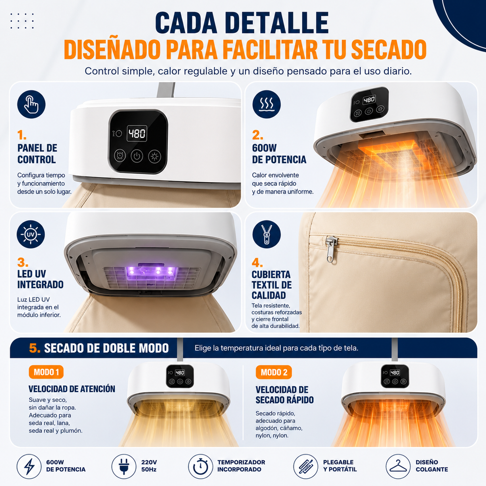 Secadora Ropa Portatil