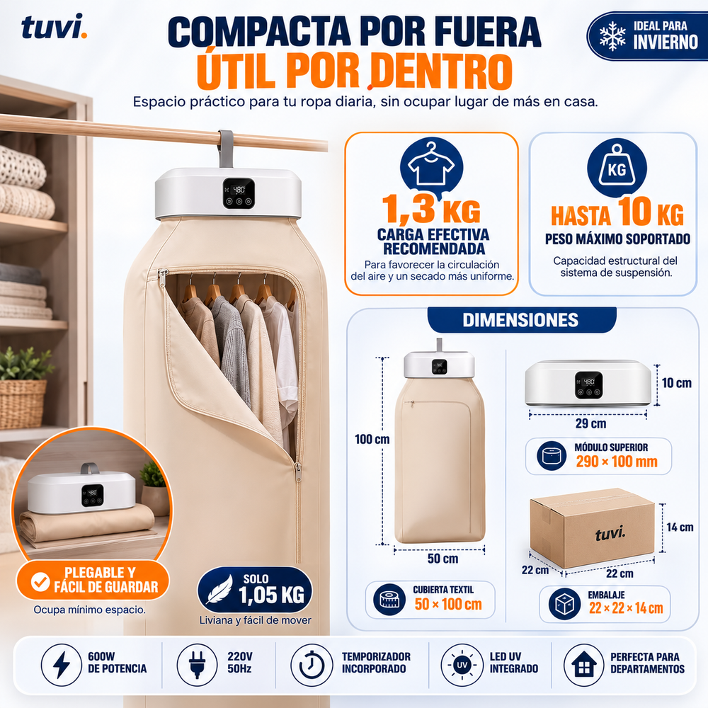 Secadora Ropa Portatil